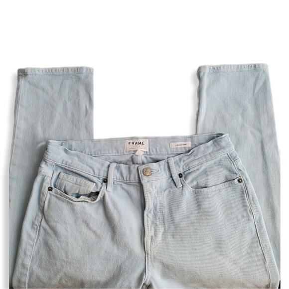 FRAME L'Homme Finn Slim Fit Jeans Light Comfort Stretch Men Sz 30x32 Flaw - Picture 8 of 12